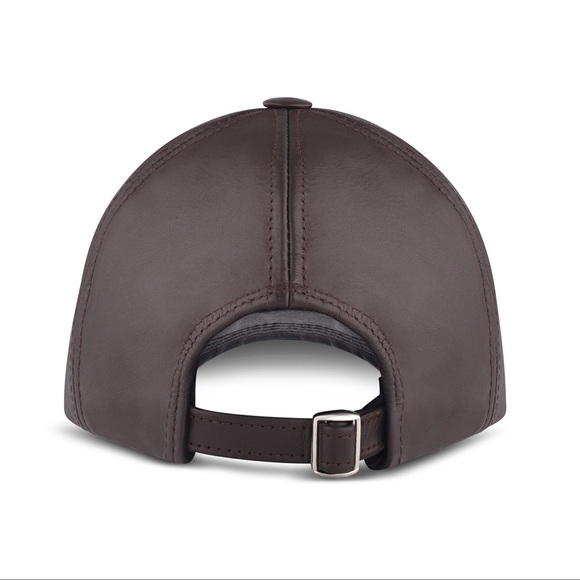 Genuine Leather Sports Cap - Picture 2 of 2